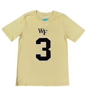 Gen2 Youth Wake Forest Demon Deacons Malik Mustapha #3 Gold T-Shirt L 14-16 NWT